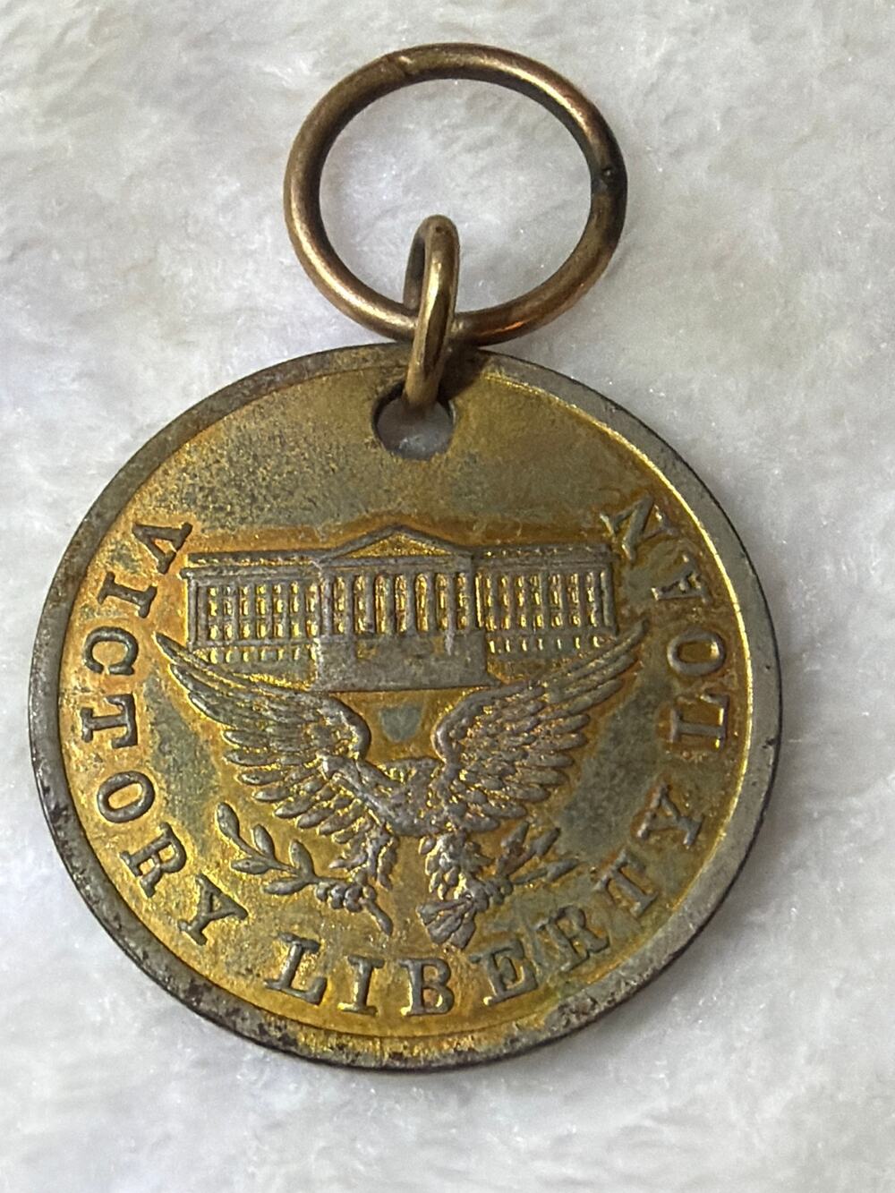 WWI US Treasury Liberty Loan Award Medal Captured German Cannon Patriotic Token